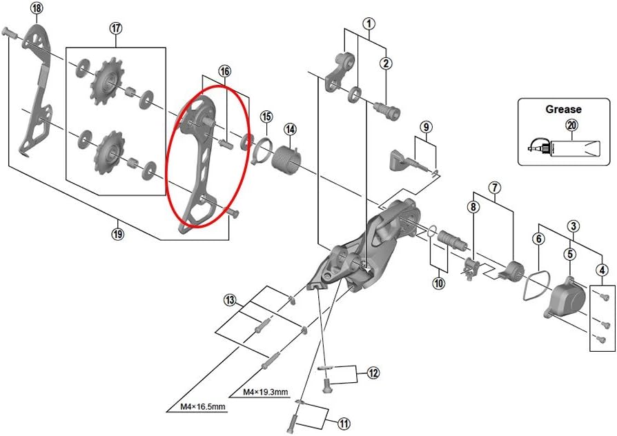 shimano m7000 rear derailleur