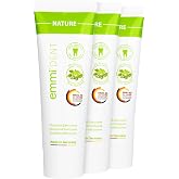 Emmi-dent Ultrasonic Toothpaste with Nano-Bubbles (Nature Extra Mild with no Fluoride, 3 Pack)