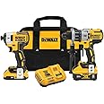 DEWALT 20V MAX XR Cordless Drill Combo Kit, Hammer Drill & Impact Driver with Battery and Charger Included, Power Detect Technology (DCK299D1W1)