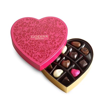 Amazon Com Godiva Chocolatier Valentine S Day Chocolate Heart
