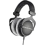 beyerdynamic DT 770 PRO 80 Ohm Over-Ear Studio Headphones in Gray. Enclosed design, wired for professional recording and moni