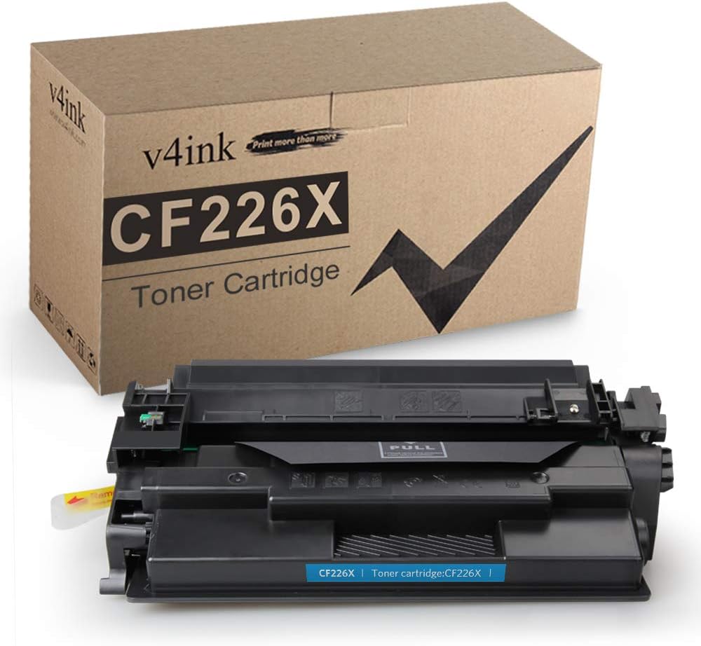 V4ink 1-Pack Compatible Replacement for HP CF226X 26X 26A Toner High Yield Ink for HP Laserjet Pro M402dn M402n M402dw M402dne, HP MFP M426fdw M426fdn M426dw Printer Black
