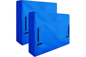 ELCAMO Full Size Mattress Covers 2 Pack with Handles for Moving and Storage, Heavy Duty Reusable Mattress Moving Bags with Zipper