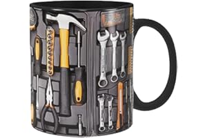 Mechanic Toolbox Mug, Tool Box Mechanic Mugs, 3D Ceramic Coffee Mugs with Handle, Funny Tool Case Novelty Ceramic Cup Set, fo