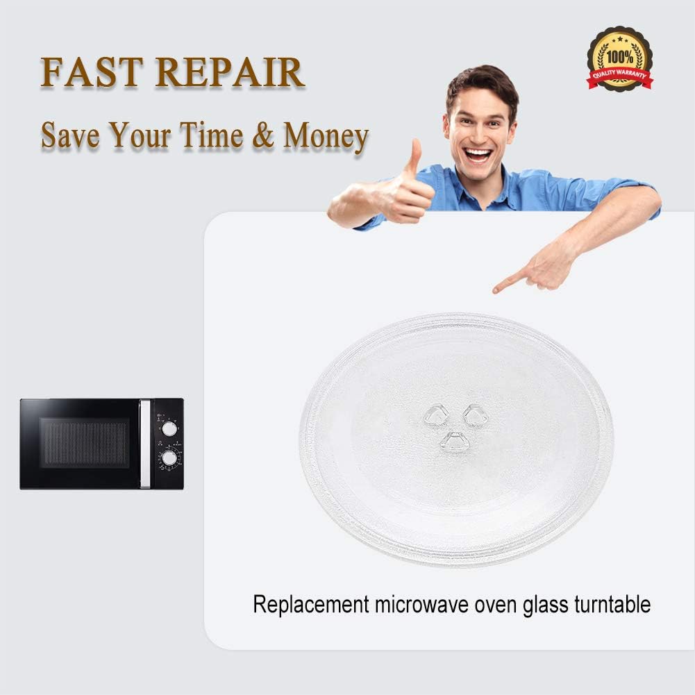 Primeswift 9.6'' / 24.5CM Small Microwave Glass Turntable Plate Replacement For Small Microwaves: Home Improvement