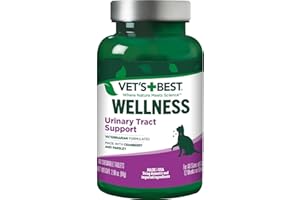 Vet's Best Feline Urinary Tract Support Cat Supplements, 60 Chewable Tablets