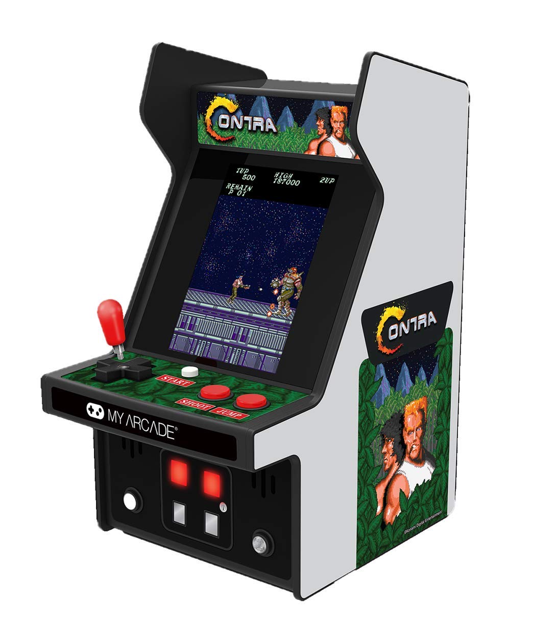 MY ARCADE Contra Arcade-Inspired Preloaded Electronic Game - Contra, Handheld Game, Green, Sci-Fi, Arcade, 2 Players