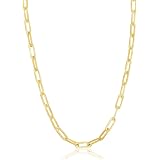 Solid 14k Yellow Gold Filled Paperclip 