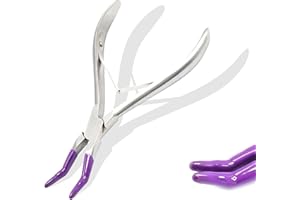 AAProTools Dental Crown Pliers, 6" with PVC Rubber Tips, Stainless Steel, Ergonomic Grip, For Removing Dental Crowns
