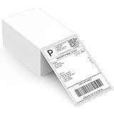 MUNBYN Thermal Direct Shipping Label (Pack of 500 4x6 Per Fanfold Labels) - Commercial Grade