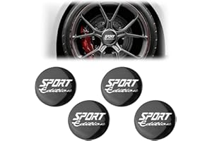 4 Pcs Wheel Center Cap Stickers Suitable for Honda CR-V 2019-2026, Sport Hubcap Decals 2.22in 56mm Black Rim Center Emblems T