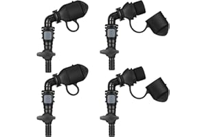 Rotatingpals 4 Packs Hydration Bladder Valve Replacement Mouthpiece Replacement Hydration Pack Mouthpiece Backpack Valve Compatible with Most Water Backpack and Brands