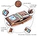 Men's Wallet, NaSUMTUO RFID Blocking Minimalist Vintage Cowhide Leather Wallet with Double Zipper Pocket for Men (Brown)