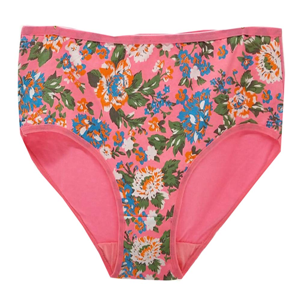 YCandJY 4 Gift Boxes with Cotton Large Size Underwear (XXXL, Flower)