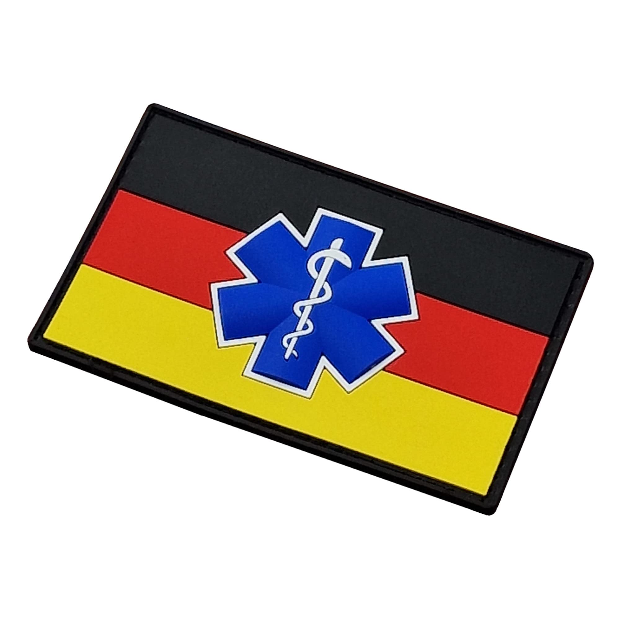 Germany Medic Star of Life EMS PVC Rubber Touch Fastener