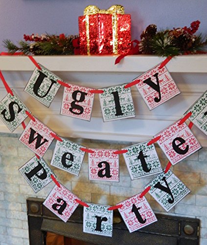 Ugly Sweater Party Banner Christmas Party Decorations Ugly