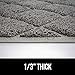 GORILLA GRIP Cat Litter Box Mat, 35x23, Water Resistant, US Designed Kitty Litter Trapping Mats, Easy to Clean, Scatter Control, Less Mess and Clean Floors, Kitten Supplies for Indoor Cats, Beige