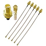 Ahoaepy 5pcs RG178 UFL SMA Coaxial Cable, U.FL to