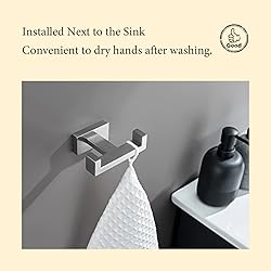 Suyar Double Bath Towel Hook, SUS304 Stainless