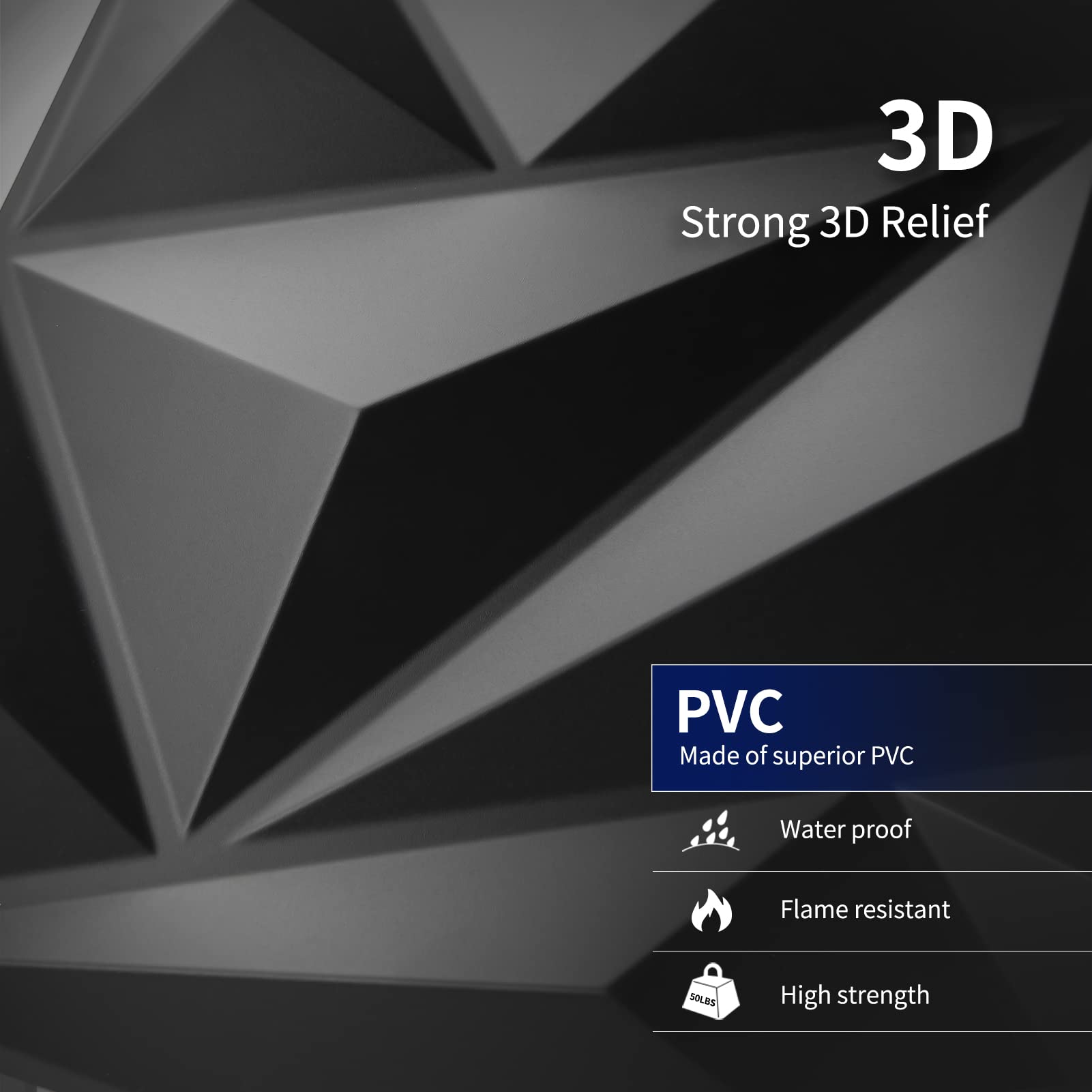 Mua Art3dwallpanels 33 Pack 3D Wall Panel Diamond for Interior Wall ...