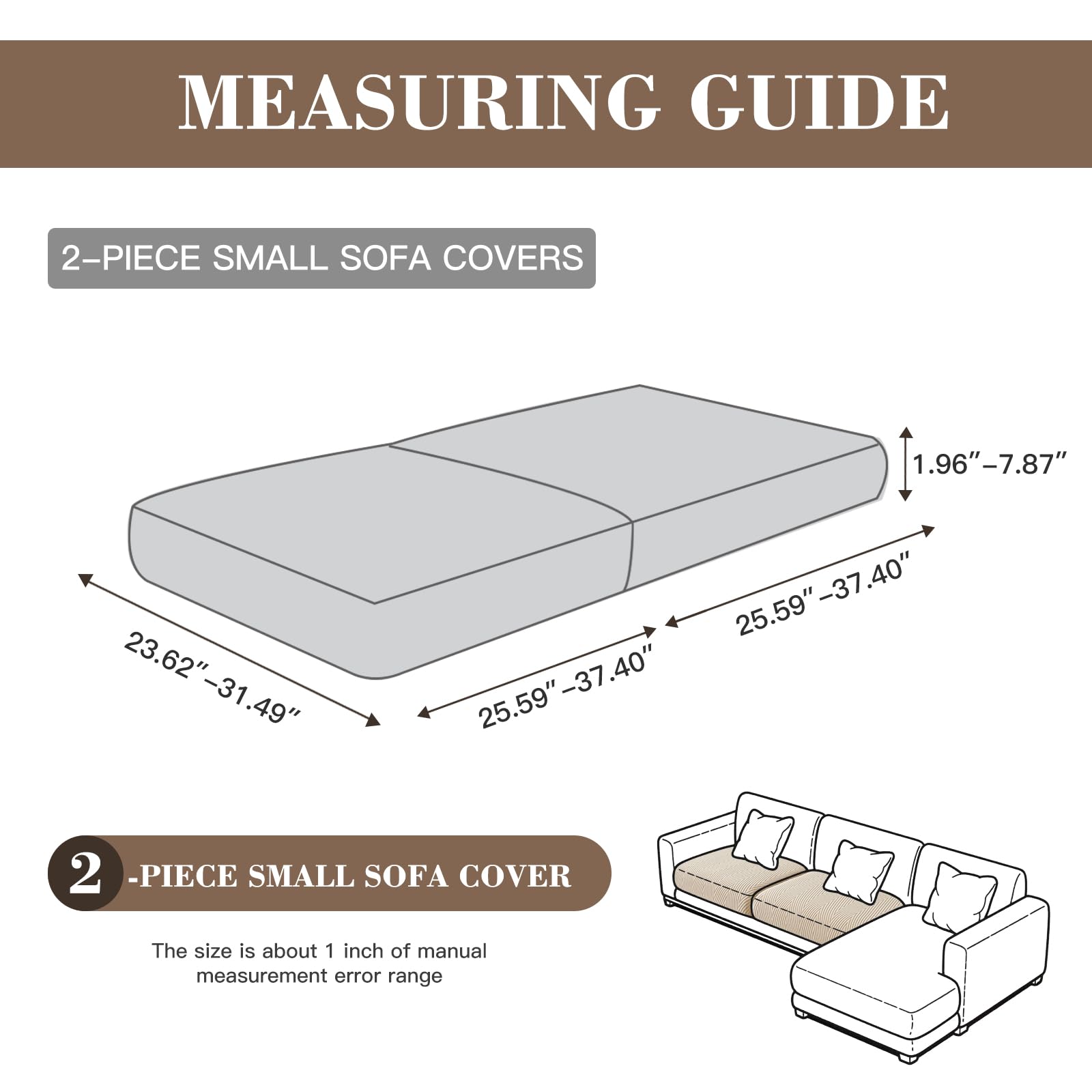 Condition photo showing New/Like New for eertop couch cushion covers for sectional sofa, wear resistant individual stretch seat sofa slipcove
