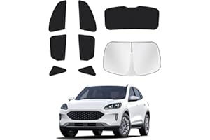 Canvcle Sunshades for 2020-2024 2025 Ford Escape Windshield Sun Shade Side Rear Window Shade Cover Kit Sun Visor Shield Privacy Protection Keep Vehicle Cool Black 8PCS