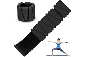 GREDNFHAT Wrist Weights Set of 2, Wearable Ankle & Wrist Weights, Adjustable Silicone Weight Bracelets (1Lbs Each) Fits for Women & Men, Suitable for Yoga, Pilates, Dance, Running, Pool Exercises, Jogging