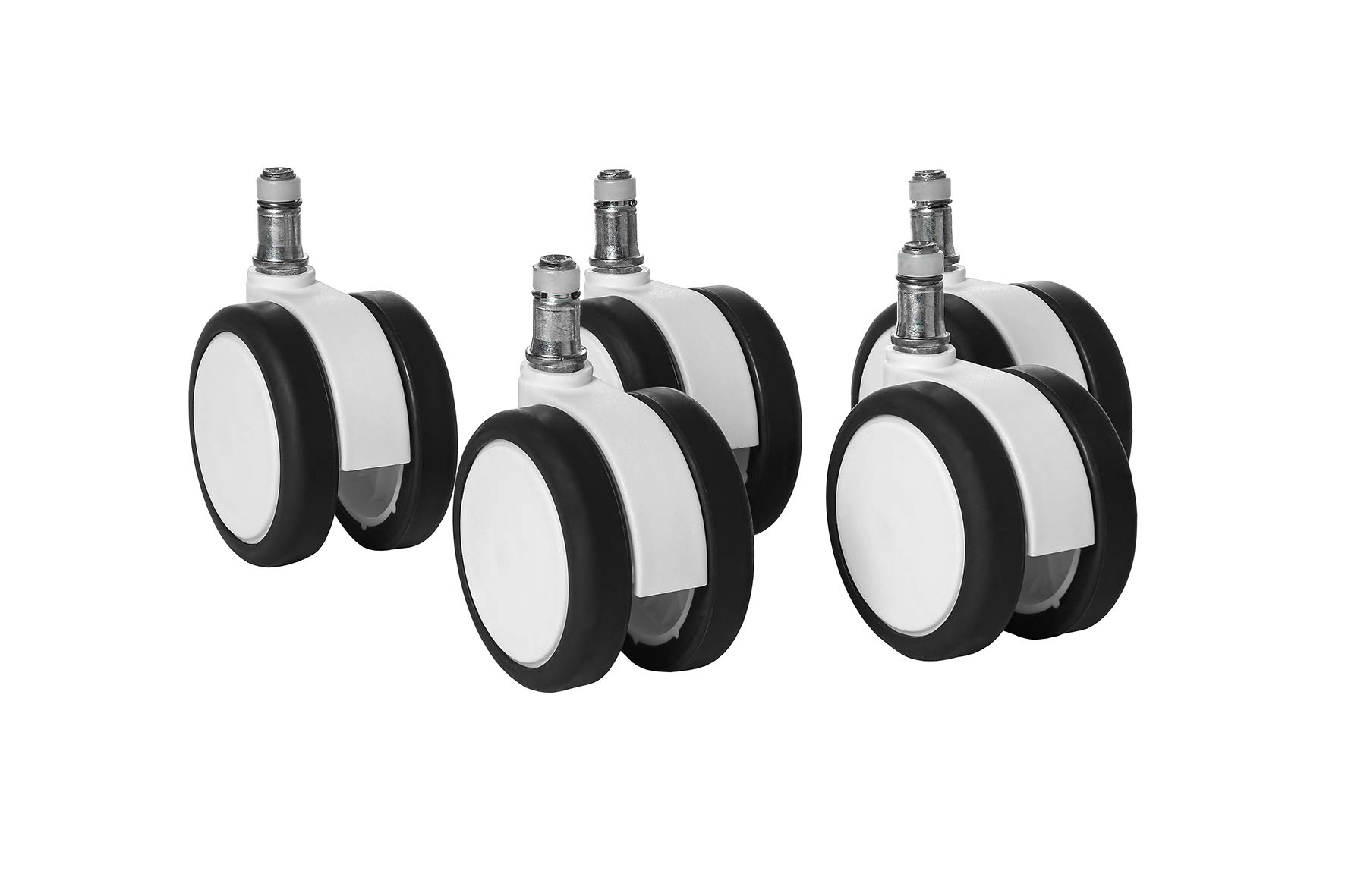 TOPSTAR Hard Floor Castors, White, One Size