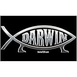 EvolveFISH Darwin Fish Bumper Sticker - [5" x 3"]