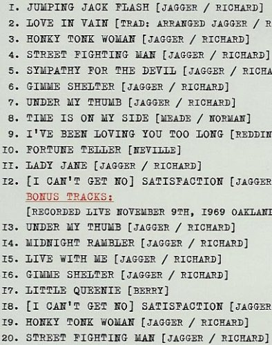 Gimme Shelter Play List