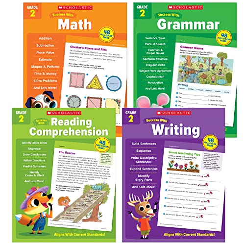 Scholastic Teacher Resources Scholastic Second Grade Success Workbooks, 4 Book Set