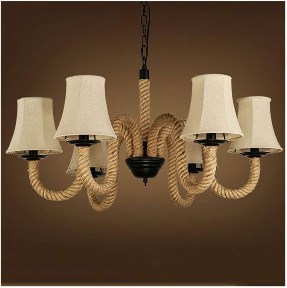 WUYAO Retro Loft Light American Sytle Chandelier E14 Lámpara Colgante