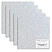 Silver Glitter Vinyl Adhesive Sheets 12