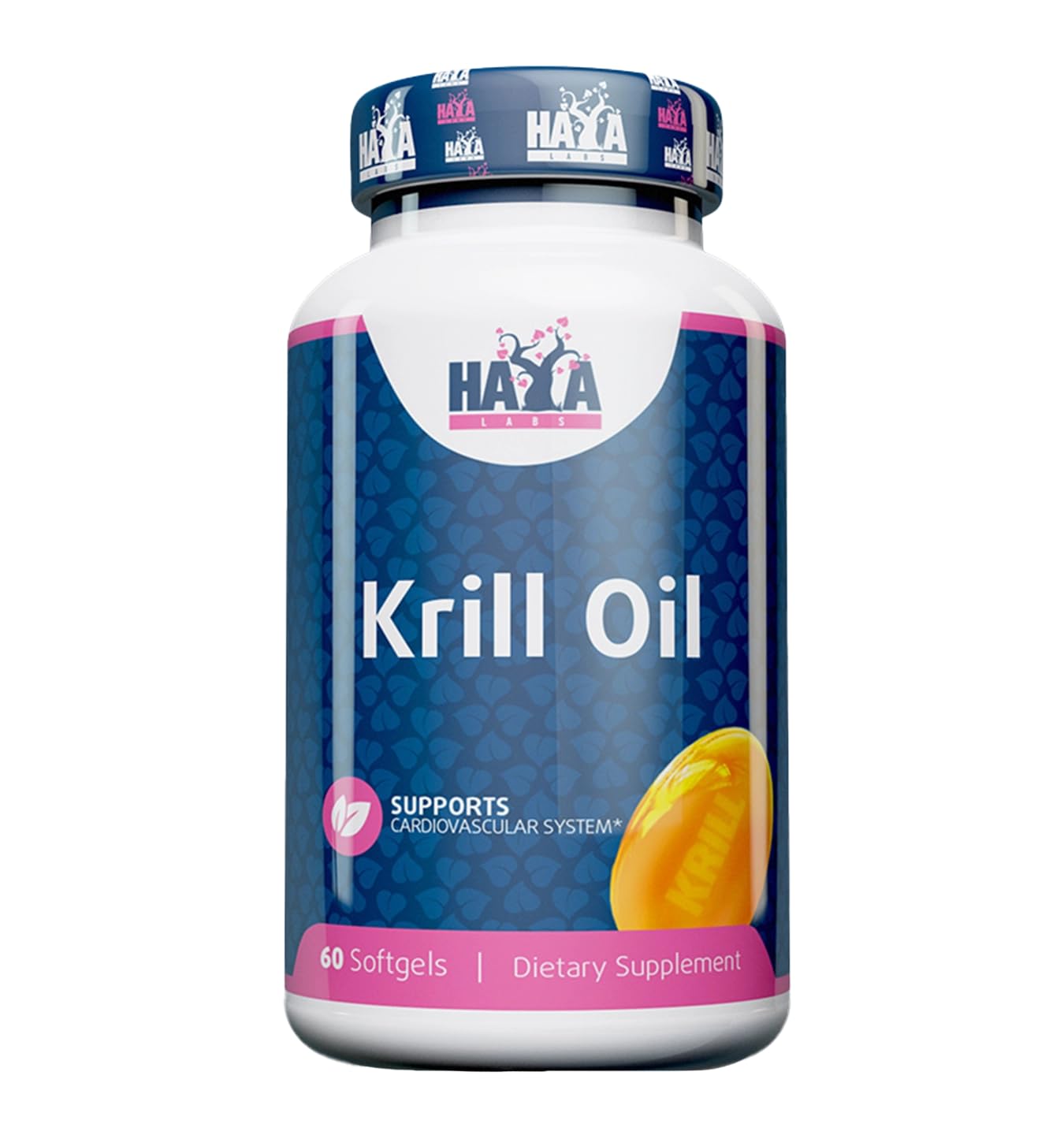 Haya Labs Krill Oil, 500 mg, 60 Softgels, 80 g