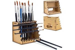 PROSCALE Paint Brush Holder Model Making and Miniatures Organizer Kit Display Brush Table or Wall for Miniatures Warhammer Model Making and Crafts
