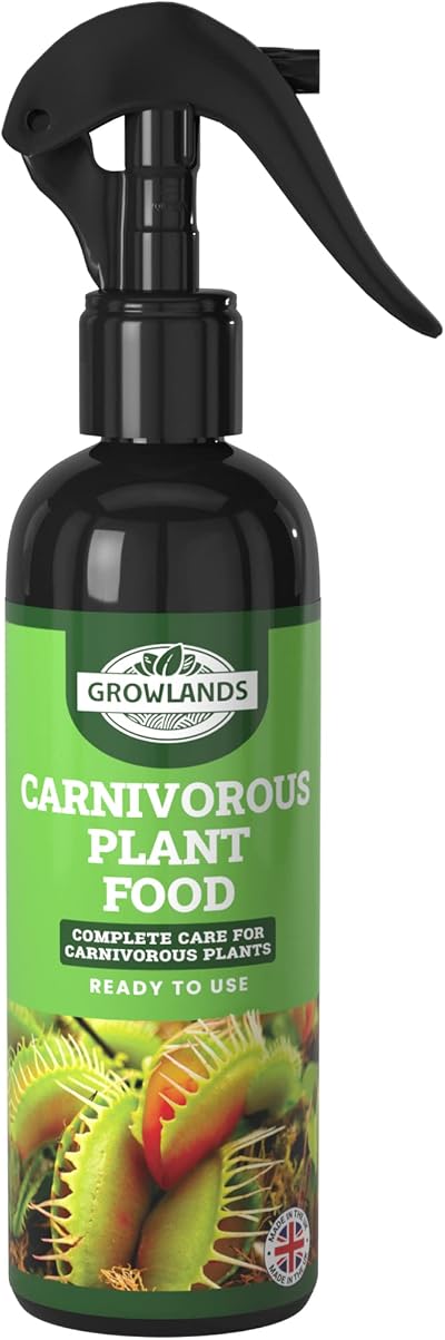 Growlands Carnivorous Plant Food Spray 300 ml Ready to Use Veg Fertilizer