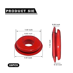 leechio 20 PCS Glad Hand Seals, Handshake Valve