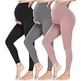 CTHH Women's Maternity Leggings Over The Belly Pregnancy Yoga Pants Activewear Workout Leggings
