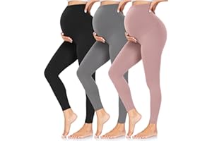 CTHH Maternity Leggings Over The Belly Buttery Soft Pregnancy Workout Pants High Waisted Maternity Activewear for Women