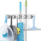 WINOMO Colgador y organizador de pared para trapeadores escobas