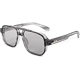 FEISEDY Retro Square Aviator Sunglasses Women Men, 70s Small Vintage Rectangle UV400 Sun Glasses B9120