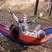 Premium Double Camping Hammock - Extra Strong Tree Straps & Carabiners Included - Heavy Duty 210T Parachute Nylon - Perfect For Outdoor Camping, Backpacking & Hiking - Lightweight & Portable