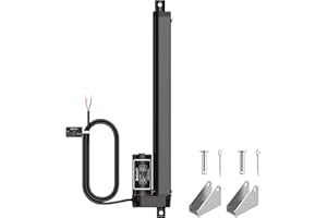 Justech 12V Heavy-Duty Linear Actuator 225 LBS/1000N-12inch/300mm Silent IP65 Electric Actuator with Brackets (1000N 300mm)