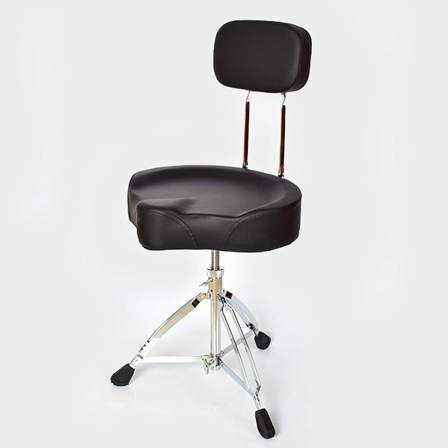 Drum Stool Adjustable Drum Throne Padded Stool Motorcycle Style Drum