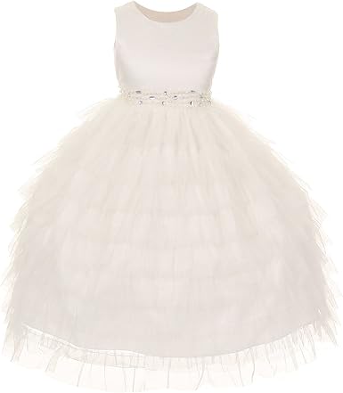 tiered flower girl dress