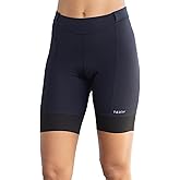 Terry Bella Prima Bike Shorts Womens Padded Bike Shorts 8.5" Inseam Compression Silicone Leg Cycling Shorts Premium Chamois