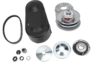40 Series Torsion Converter Go Kart Clutch Set with 1in 3/4in Driver Clutch Belt Kit for High performance Engine Upgrades Kar