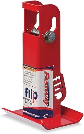 Amazon Com Fastway Flip 88 00 6500 Trailer Tongue Automatic Fold Up Jack Foot Plate 6 Inch Extension 2 Inch Inner Jack Tube 2 1 4 Inch Automotive