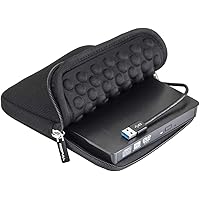 ROOFULL USB 3.0 External CD DVD Drive with Protective Storage Carrying Case Bag, Portable DVD/CD ROM +/-RW Drive Burner…