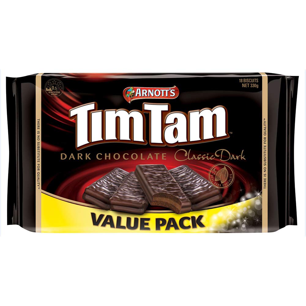 Arnott's Tim Tam Dark Chocolate Family Pack 330g Amazon.co.uk Grocery